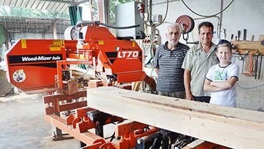 Italian Family Firewood Business Boosts Profits With LT70 Sawmill